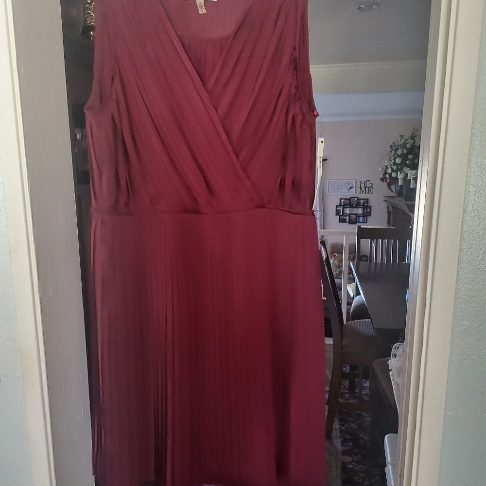 NWT Pomegranate DKNYC Silky Dress